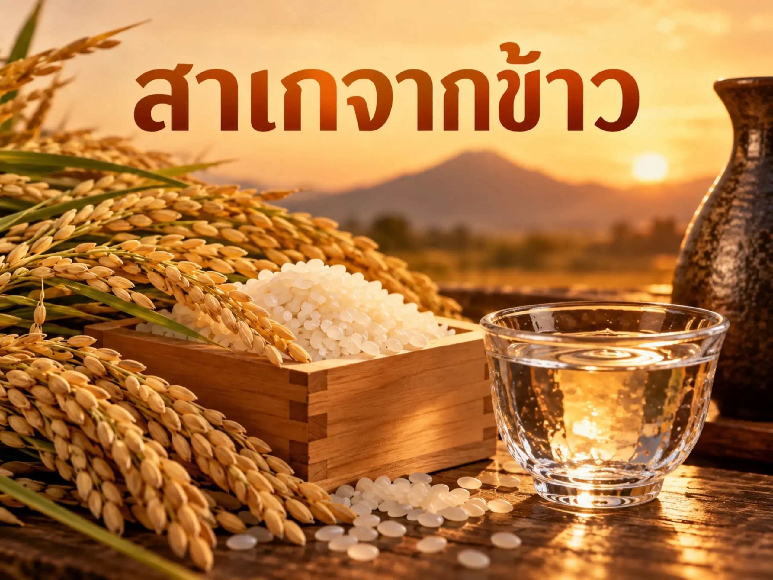 สาเกจากข้าว เครื่องดื่มแห่งวัฒนธรรมญี่ปุ่น 1 10963 sake from rice Horizontal